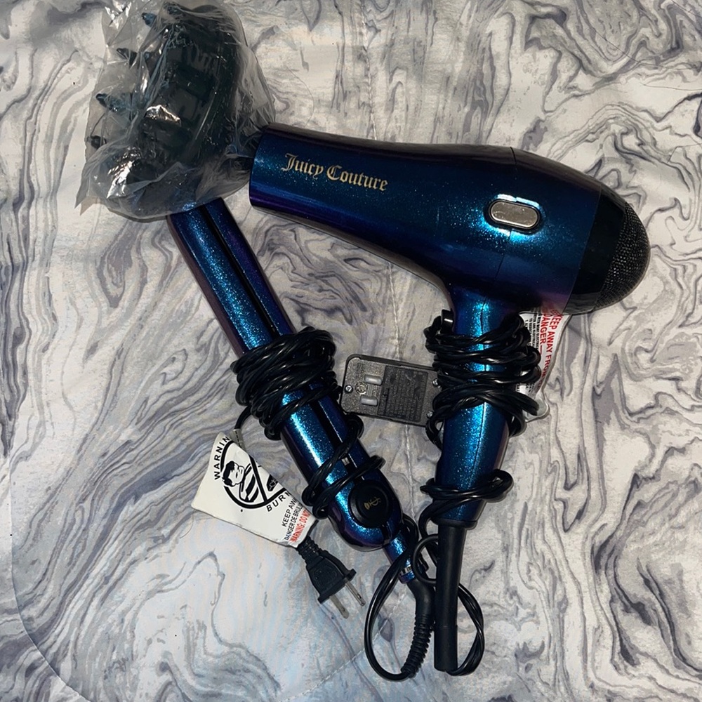 Juicy Couture Flat iron & Blow dryer